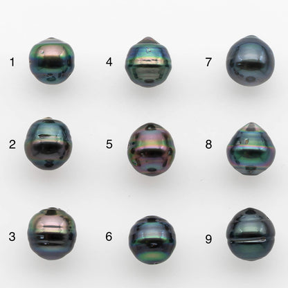 8-9mm Tahitian Pearl with High Luster and Natural Color, One Piece Undrilled for Making Jewelry, SKU # 2538TH