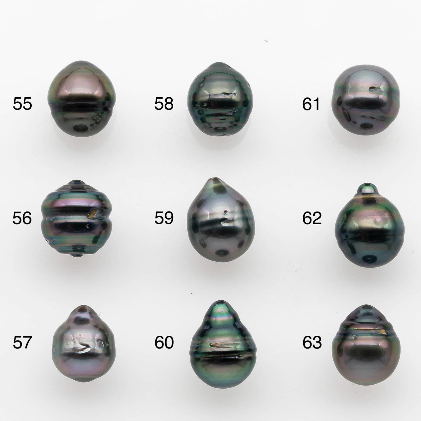 8-9mm Tahitian Pearl with High Luster and Natural Color, One Piece Undrilled for Making Jewelry, SKU # 2539TH