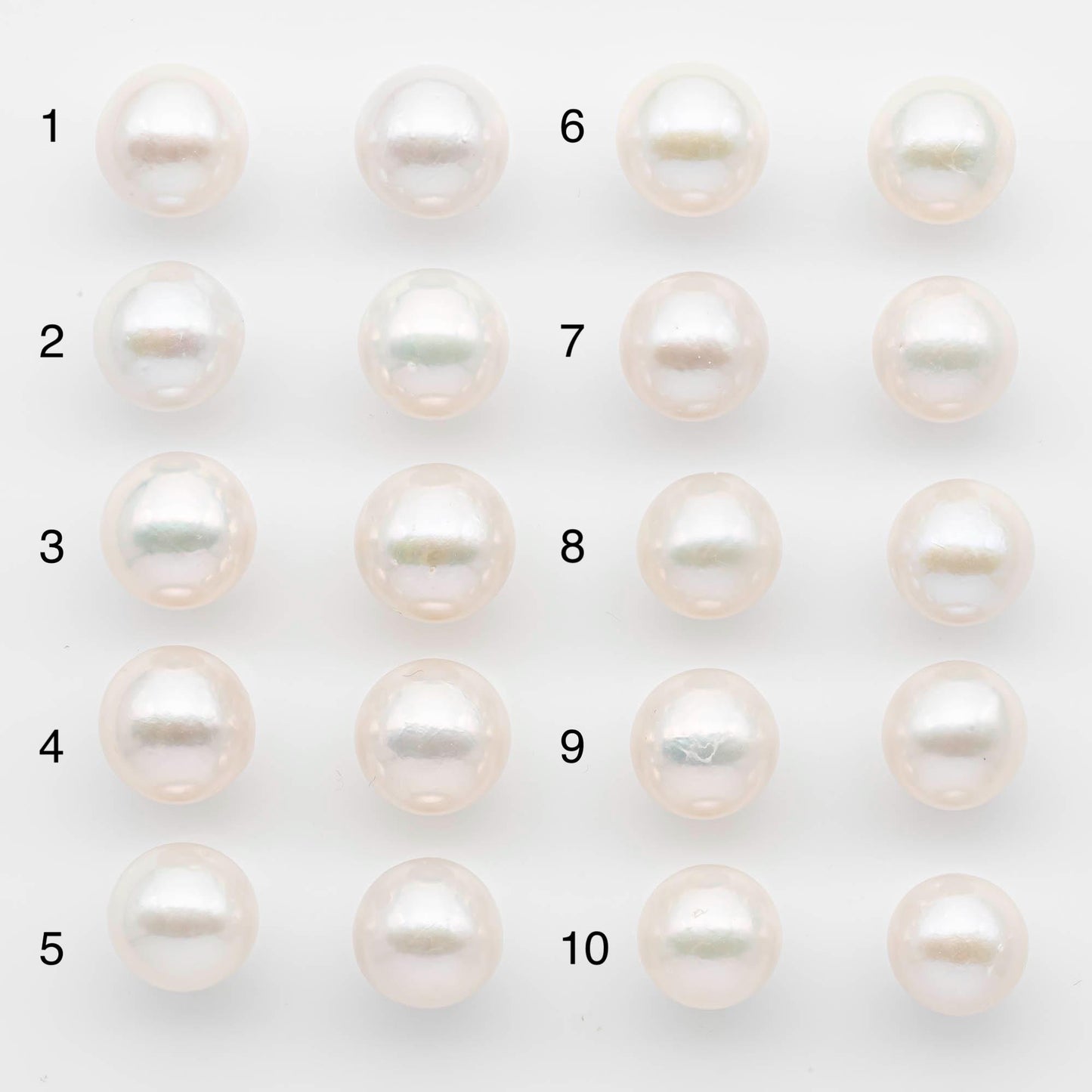 12-13mm Edison Pearls – Matching Loose Pair, White with Blemishes (Best for Stud Earrings), SKU #2599EP