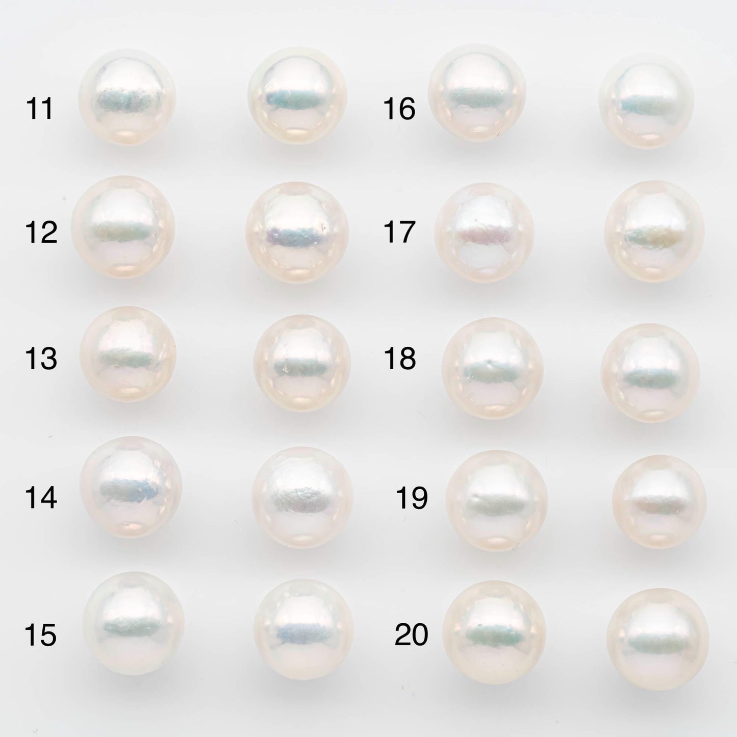12-13mm Edison Pearls – Matching Loose Pair, White with Blemishes (Best for Stud Earrings), SKU #2600EP