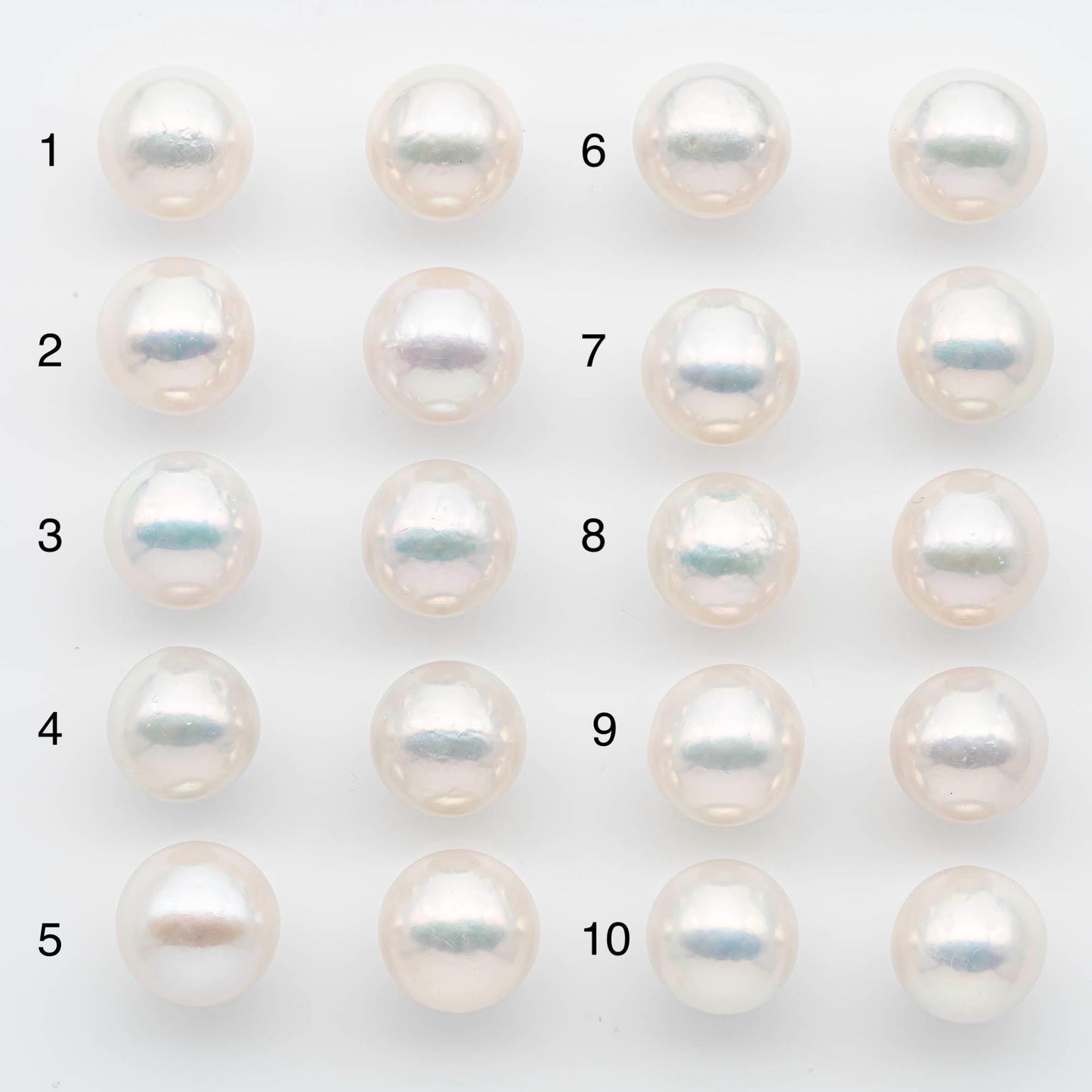 12-13mm Edison Pearls – Matching Loose Pair, White with Blemishes (Best for Stud Earrings), SKU #2600EP