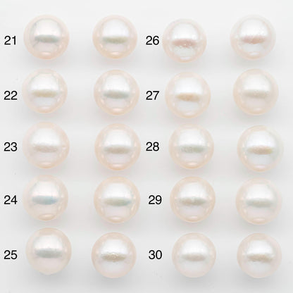 14-15mm Edison Pearls – Matching Loose Pair, White with Blemishes (Best for Stud Earrings), SKU #2601EP