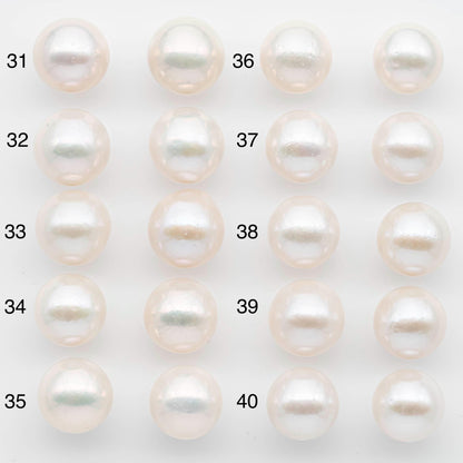 14-15mm Edison Pearls – Matching Loose Pair, White with Blemishes (Best for Stud Earrings), SKU #2601EP