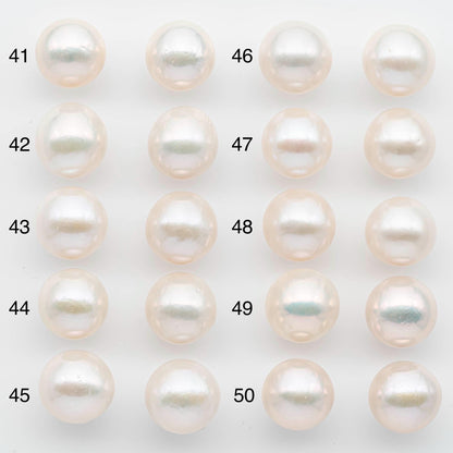 14-15mm Edison Pearls – Matching Loose Pair, White with Blemishes (Best for Stud Earrings), SKU #2601EP