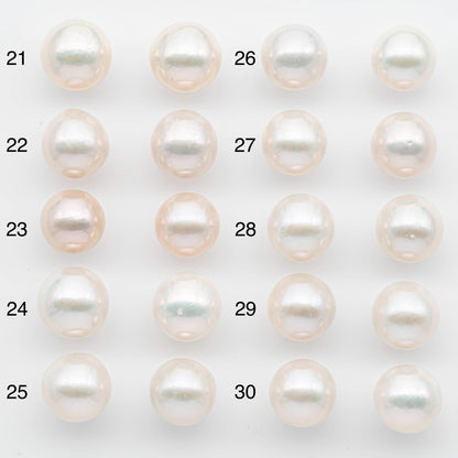 14-15mm Matching Pair Edison Pearls – White with Blemishes (Best for Stud Earrings), SKU #2602EP