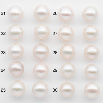 14-15mm Matching Pair Edison Pearls – White with Blemishes (Best for Stud Earrings), Undrilled, SKU #2603EP