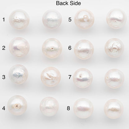 14-15mm Matching Pair Edison Pearls – White with Blemishes (Best for Stud Earrings), Undrilled, SKU #2608EP