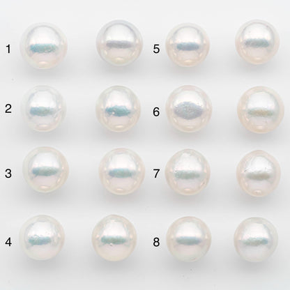 14-15mm Matching Pair Edison Pearls – White with Blemishes (Best for Stud Earrings), Undrilled, SKU #2609EP