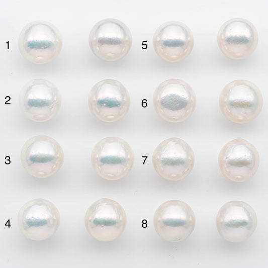 14-15mm Matching Pair Edison Pearls – White with Blemishes (Best for Stud Earrings), Undrilled, SKU #2609EP