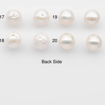 14-15mm Matching Pair Edison Pearls – White with Blemishes (Best for Stud Earrings), Undrilled, SKU #2609EP