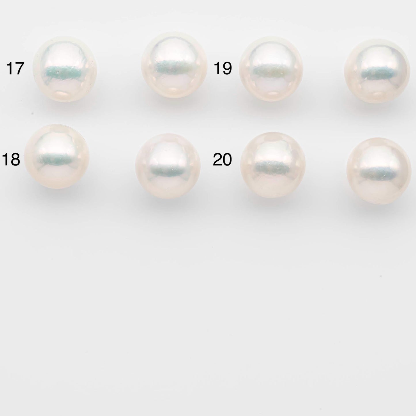 14-15mm Matching Pair Edison Pearls – White with Blemishes (Best for Stud Earrings), Undrilled, SKU #2609EP