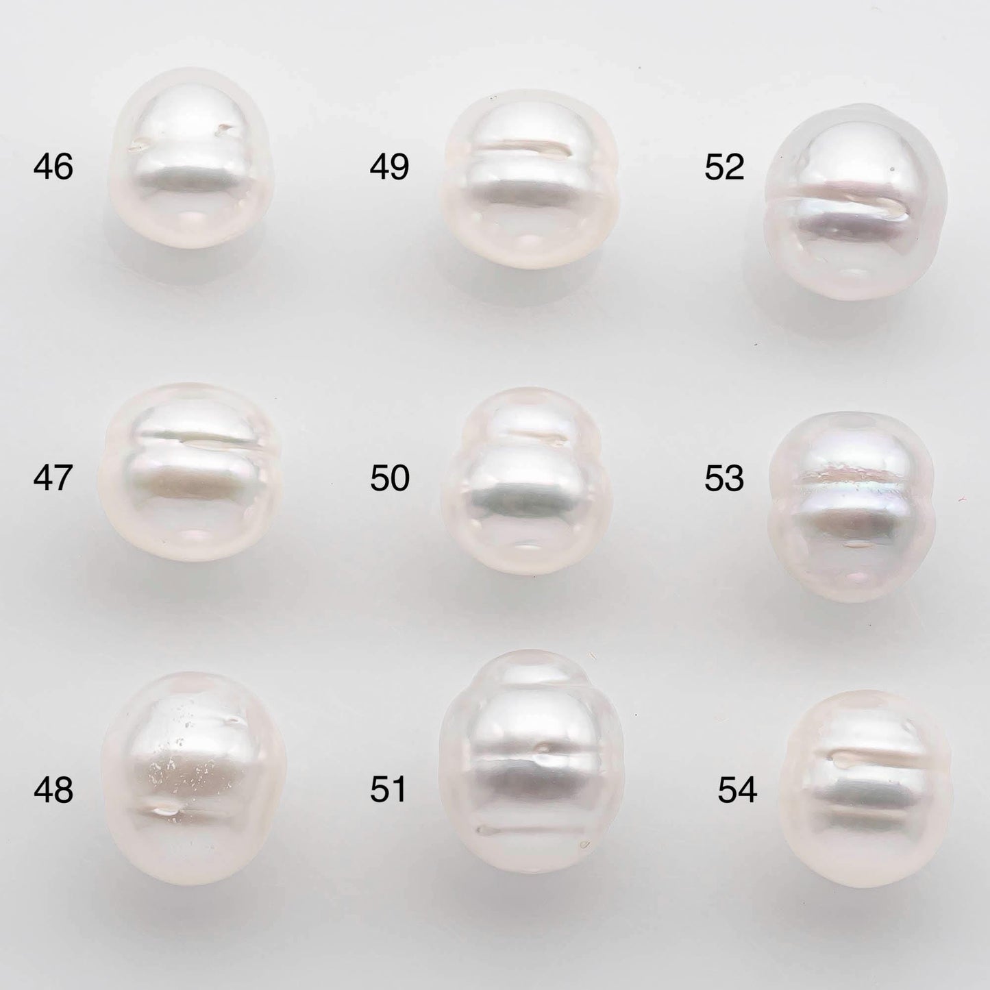 9-10mm South Sea Pearl Drop in Natural White Colors and Beautiful Luster with Minor Blemish, Undrilled Single Piece, SKU # 2544SS