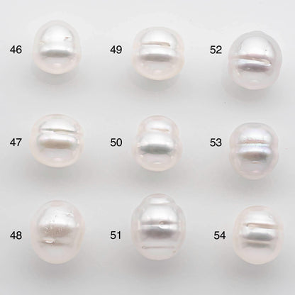 9-10mm South Sea Pearl Drop in Natural White Colors and Beautiful Luster with Minor Blemish, Undrilled Single Piece, SKU # 2544SS