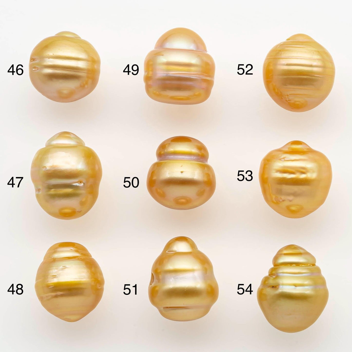 10-11mm South Sea Pearl, Gold Drop Single Piece Nondrilled with High Luster and Minor Blemishes for Jewelry Making, SKU # 2557GS