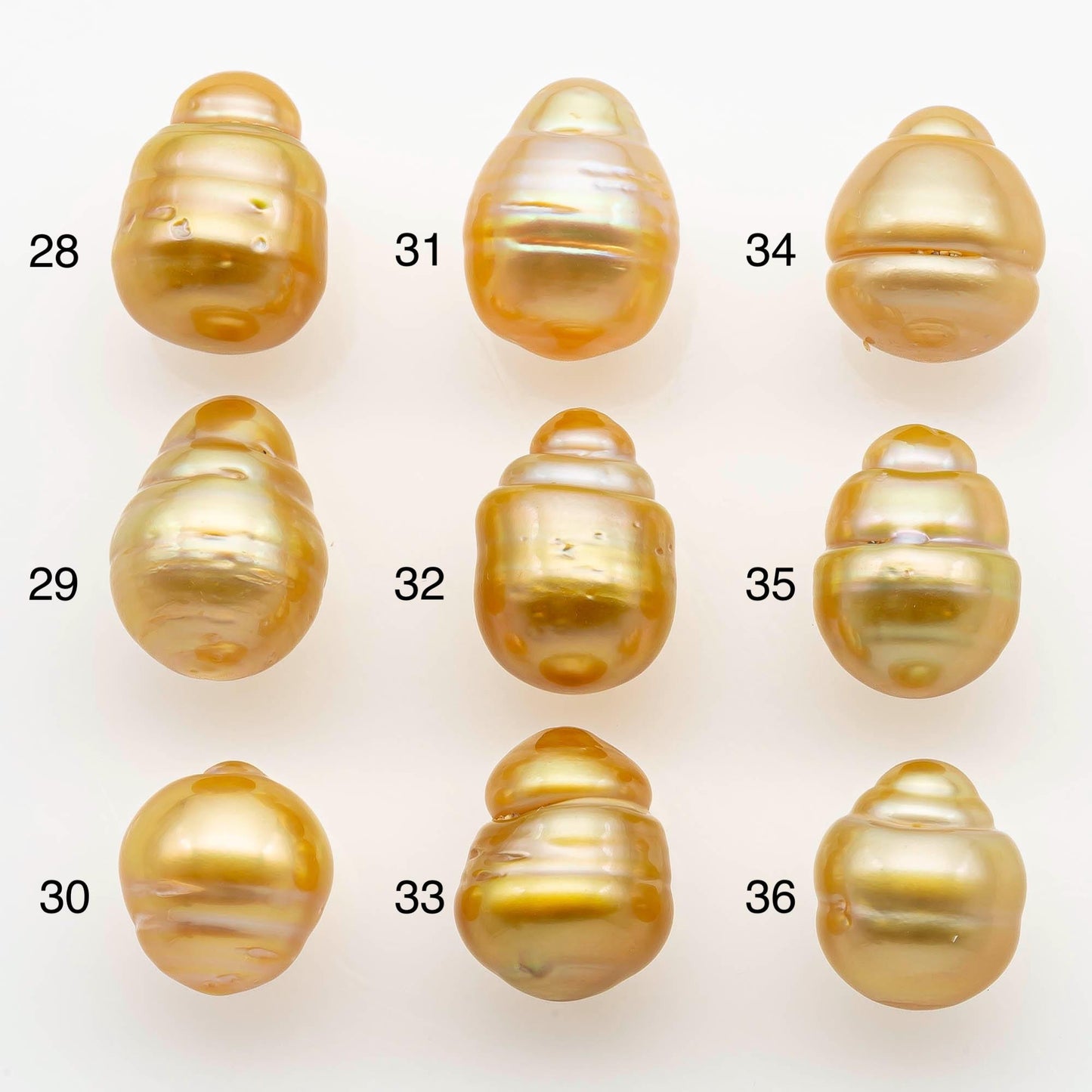 10-11mm South Sea Pearl, Gold Drop Single Piece Nondrilled with High Luster and Minor Blemishes for Jewelry Making, SKU # 2558GS