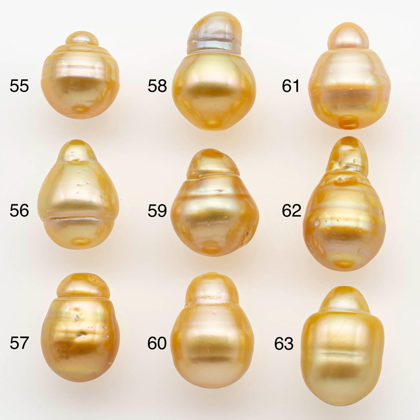 10-11mm South Sea Pearl, Gold Drop Single Piece Nondrilled with High Luster and Minor Blemishes for Jewelry Making, SKU # 2559GS