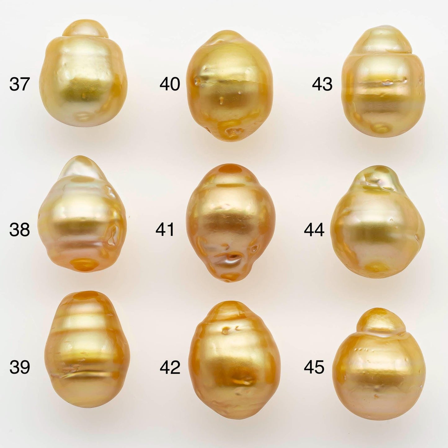 10-11mm South Sea Pearl, Gold Drop Single Piece Nondrilled with High Luster and Minor Blemishes for Jewelry Making, SKU # 2562GS