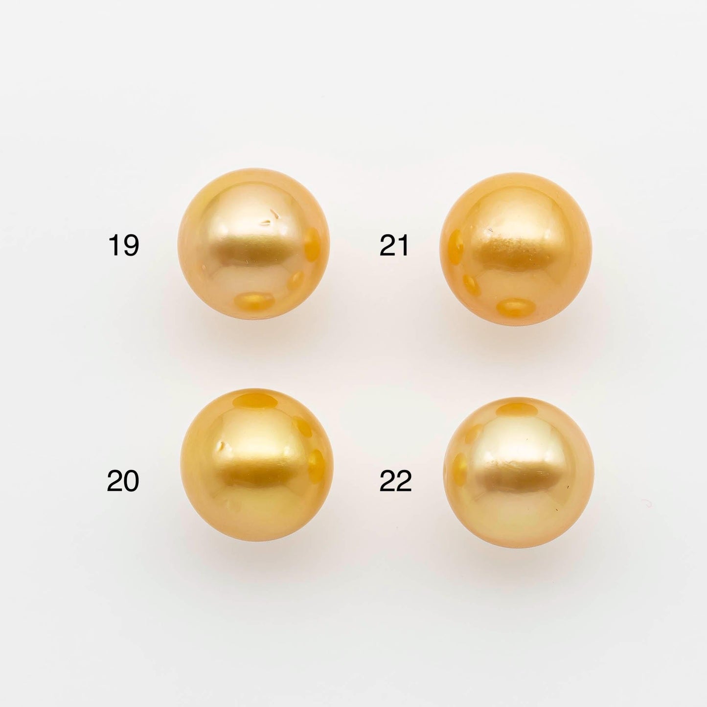 10-11mm South Sea Pearl, Gold Round Single Piece Nondrilled with High Luster and Minor Blemishes for Jewelry Making, SKU # 2567GS