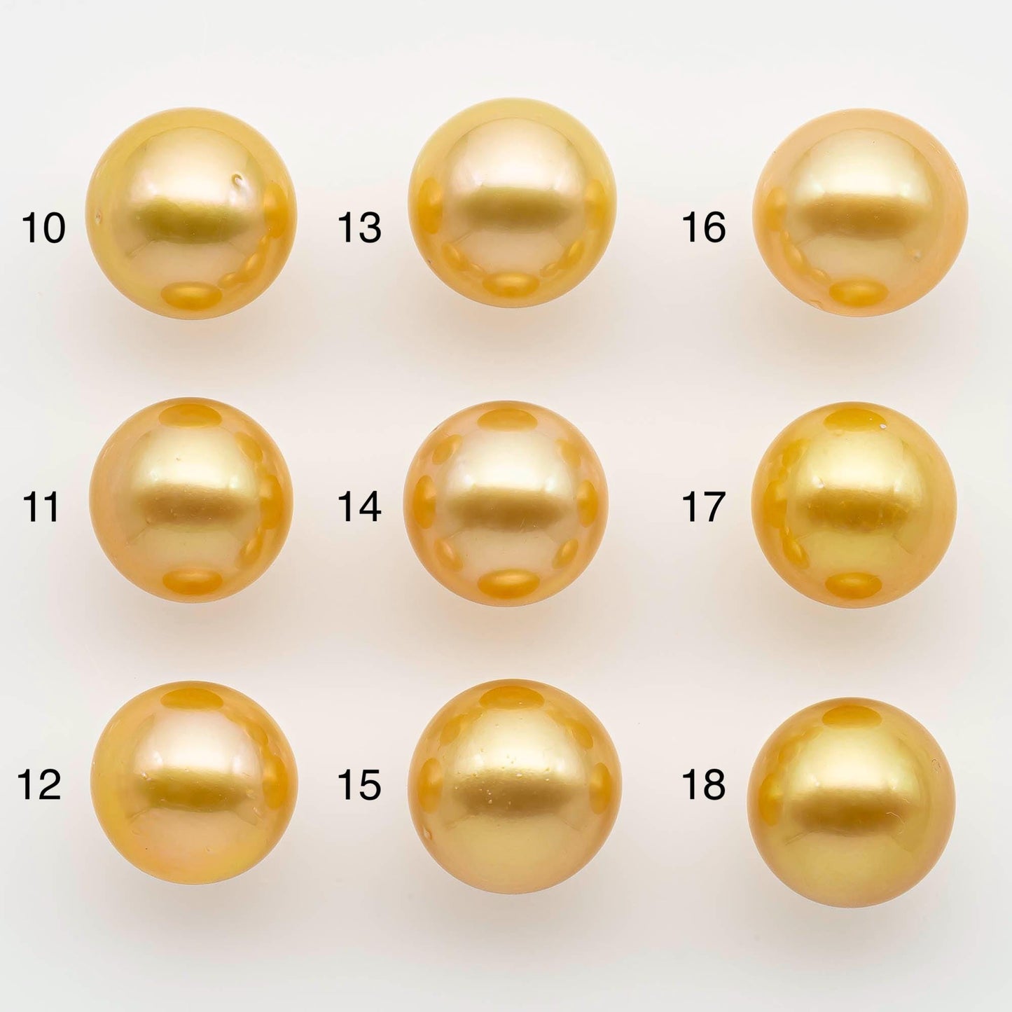 11-12mm South Sea Pearl, Gold Round Single Piece Nondrilled with High Luster and Minor Blemishes for Jewelry Making, SKU # 2568GS