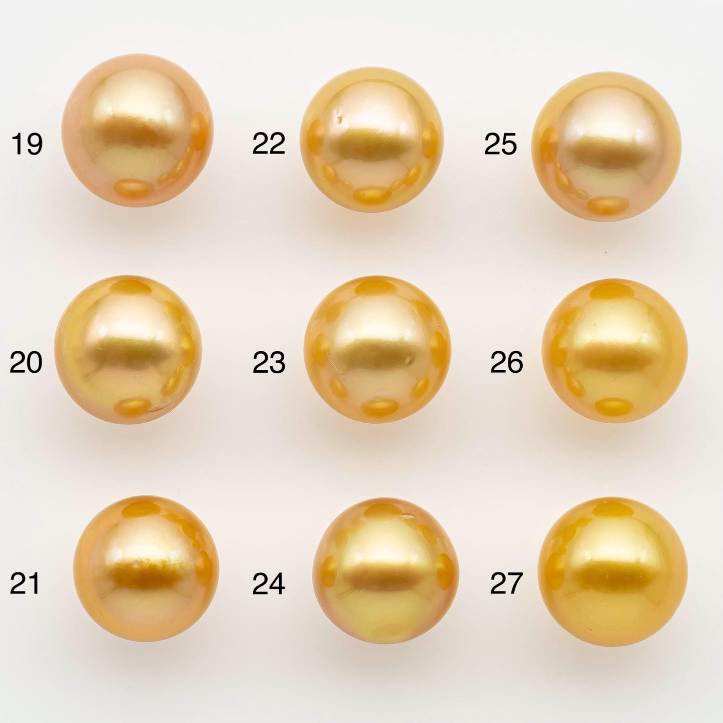 12-13mm South Sea Pearl, Gold Round Single Piece Nondrilled with High Luster and Minor Blemishes for Jewelry Making, SKU # 2569GS