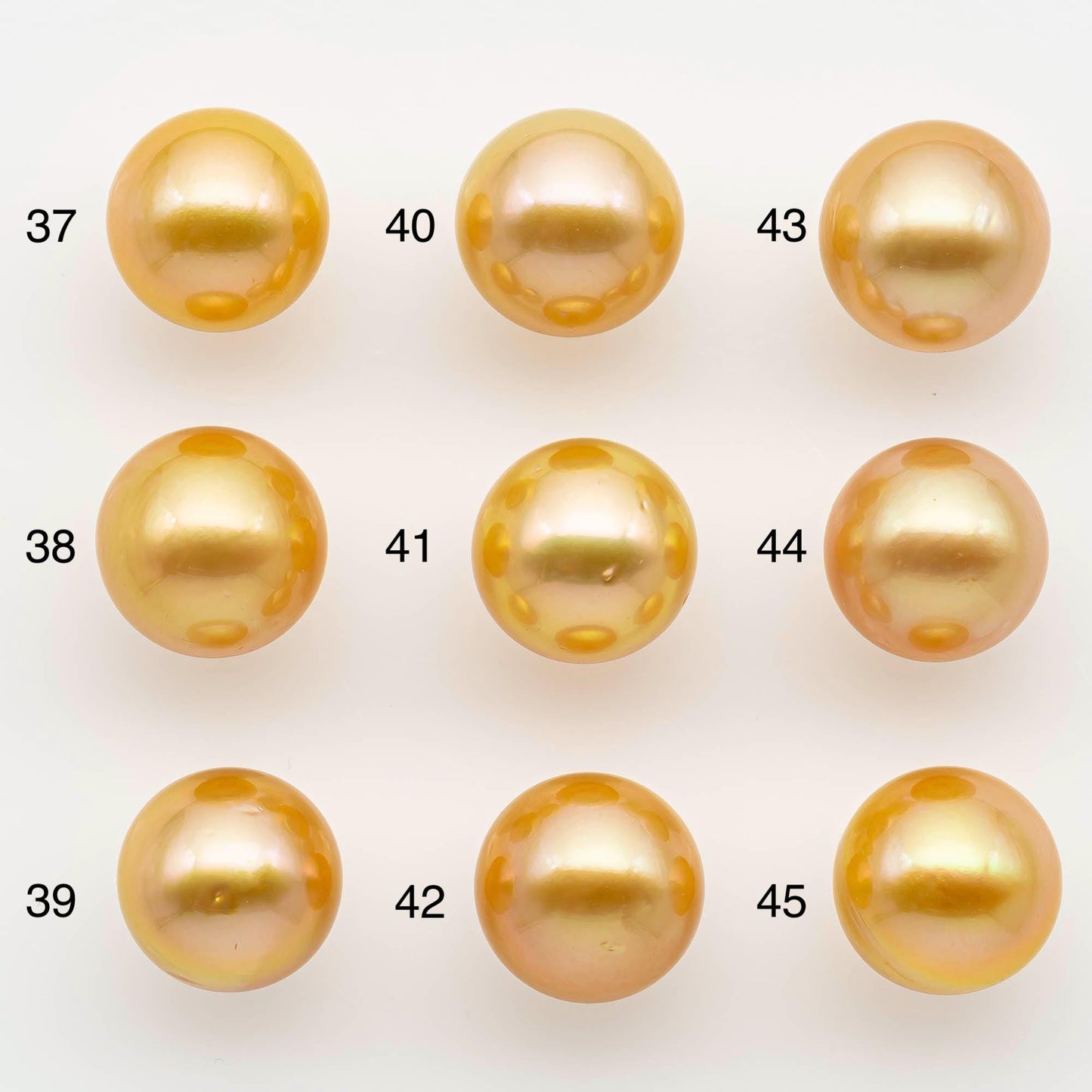 12-13mm South Sea Pearl, Gold Round Single Piece Nondrilled with High Luster and Minor Blemishes for Jewelry Making, SKU # 2569GS