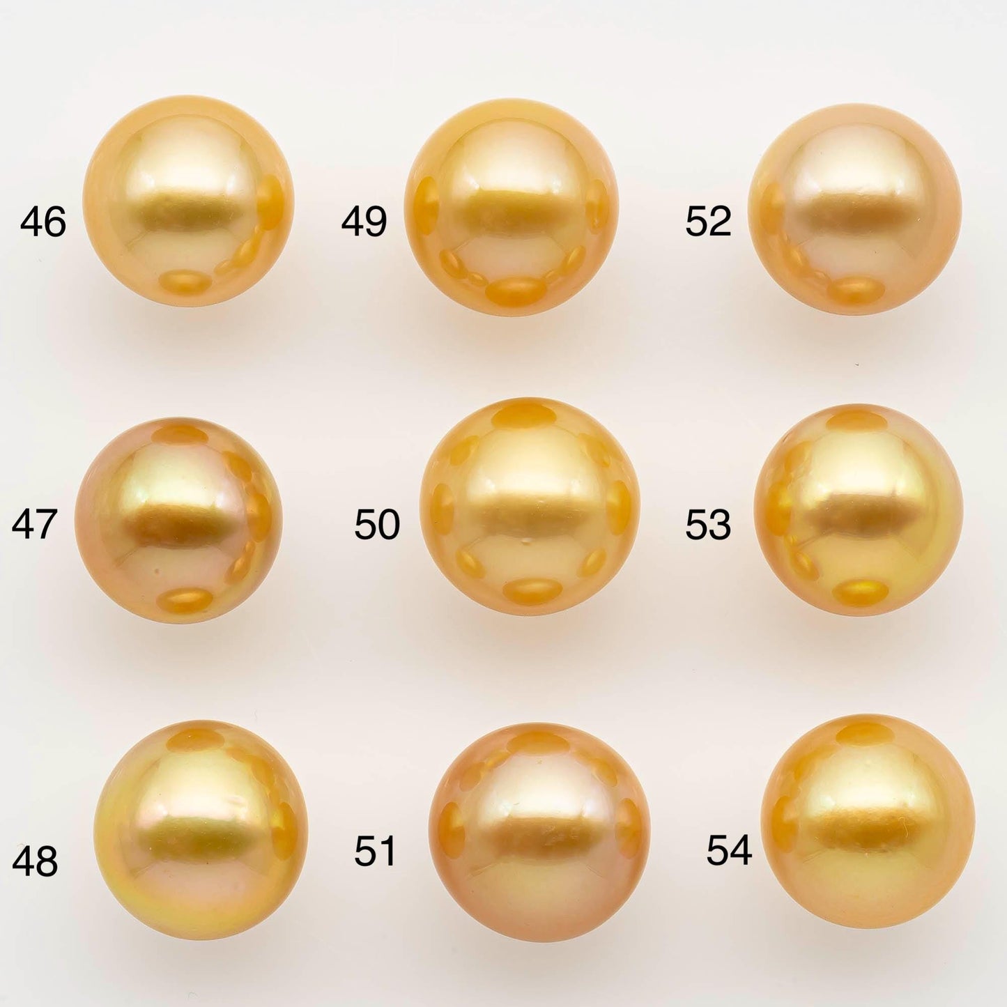 12-13mm South Sea Pearl, Gold Round Single Piece Nondrilled with High Luster and Minor Blemishes for Jewelry Making, SKU # 2569GS
