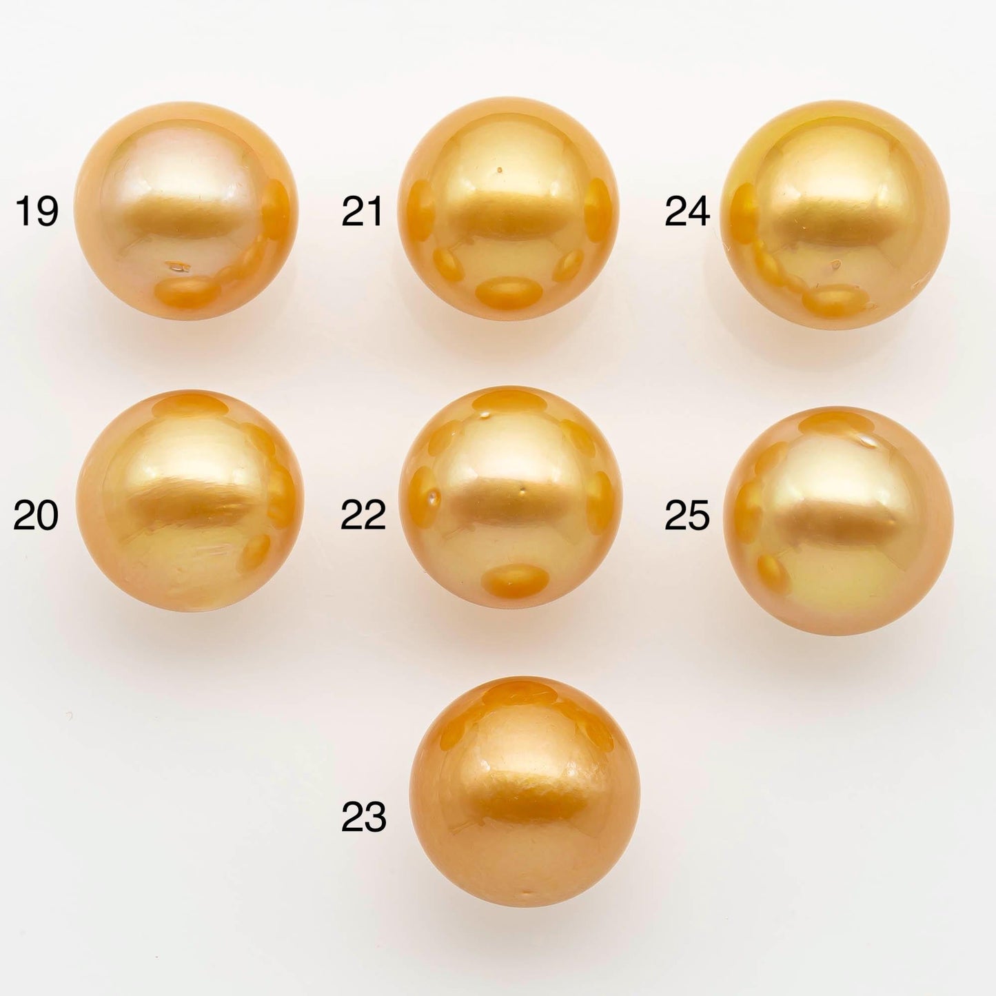 15-16mm South Sea Pearl, Gold Round Single Piece Nondrilled with High Luster and Minor Blemishes for Jewelry Making, SKU # 2575GS