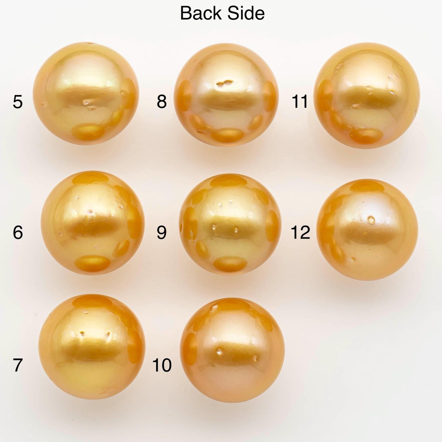 16-17mm South Sea Pearl, Gold Round Single Piece Nondrilled with High Luster and Minor Blemishes for Jewelry Making, SKU # 2576GS