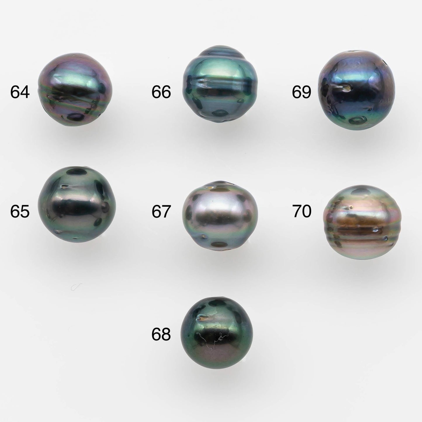 8-9mm Natural Color Tahitian Pearl Drop Shape Loose Single Piece Undrilled in High Luster and Minor Blemishes, SKU # 2578TH