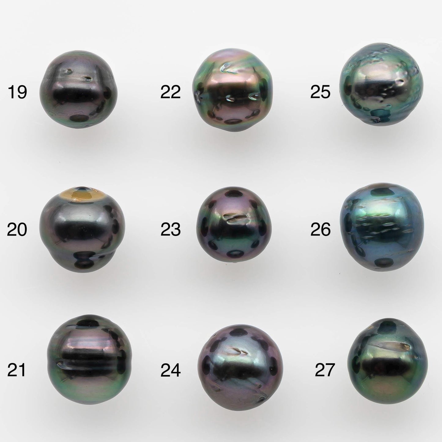 8-9mm Tahitian Pearl in Natural Color with High Luster and Minor Blemishes, One Piece Undrilled for Making Jewelry, SKU # 2579TH