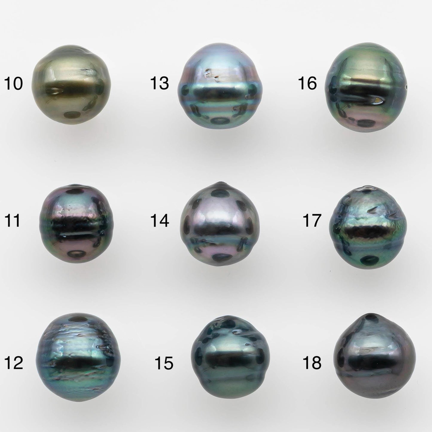 8-9mm Tahitian Pearl in Natural Color with High Luster and Minor Blemishes, One Piece Undrilled for Making Jewelry, SKU # 2579TH