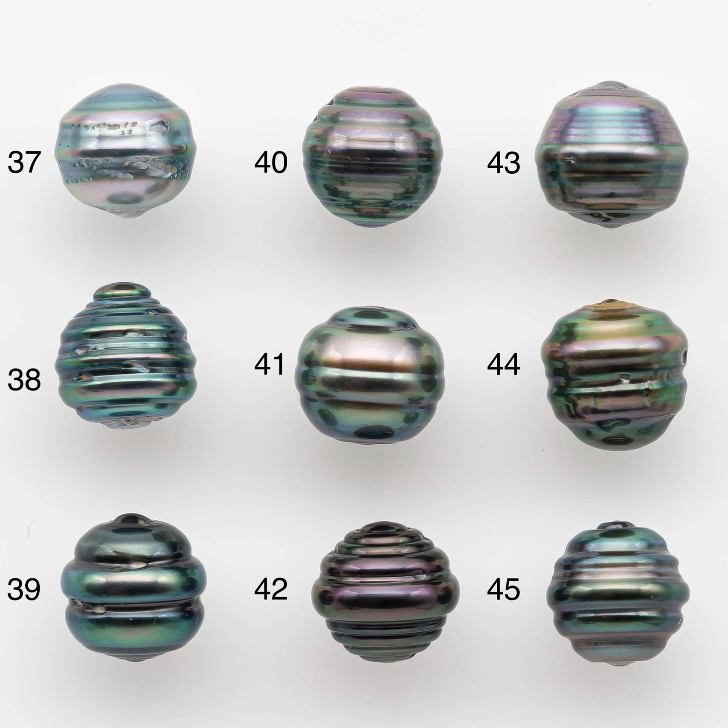 9-10mm Natural Color Tahitian Pearl Loose Single Piece Undrilled in High Luster and Minor Blemishes, SKU # 2584TH