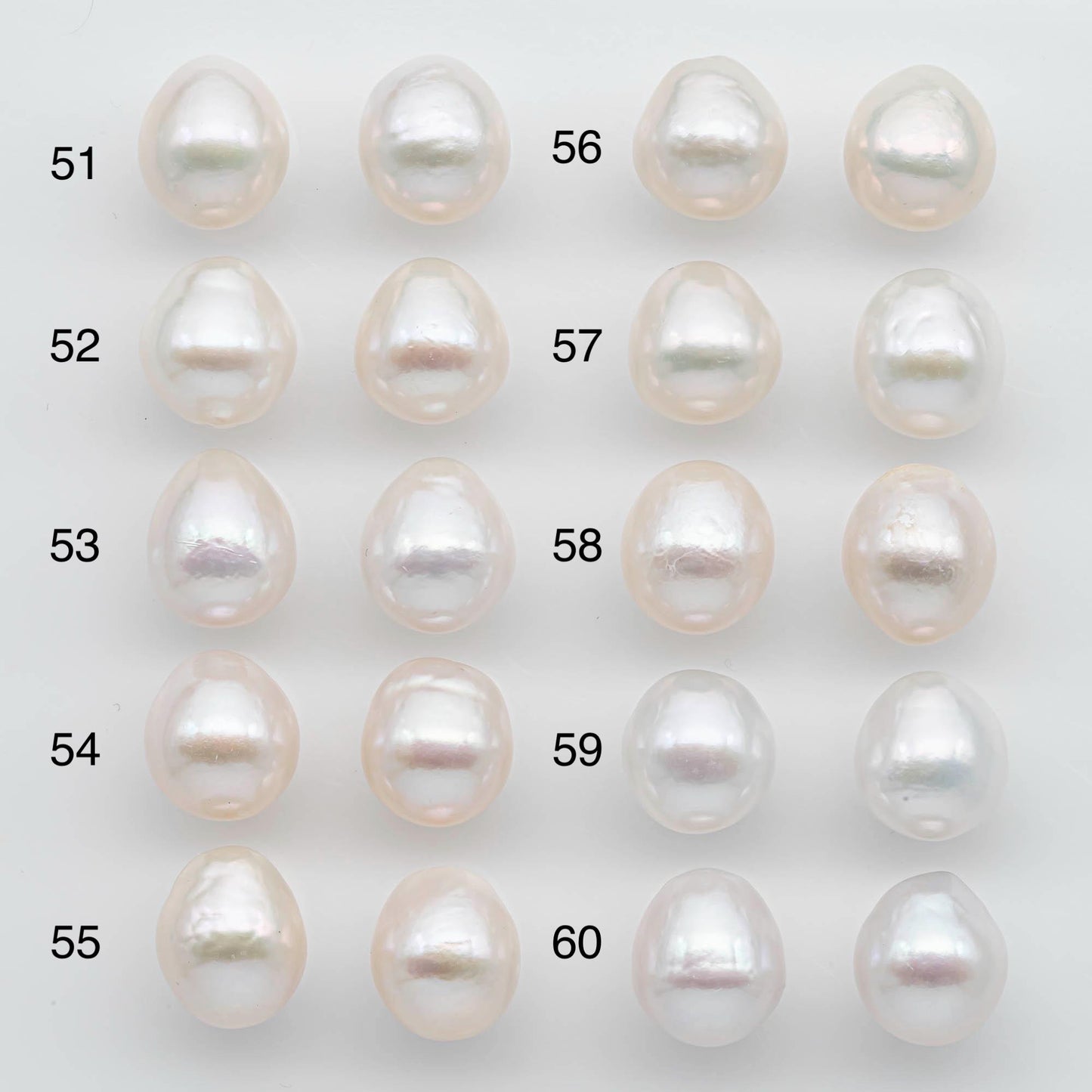 11.25-11.5mm Matching Pair  Edison Pearl Undrilled with Natural Color and High Luster for Making Earring, SKU # 2593EP
