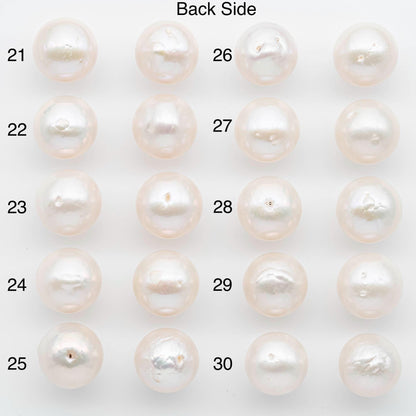 14-15mm Edison Pearls – Matching Loose Pair, White with Blemishes (Best for Stud Earrings), SKU #2601EP