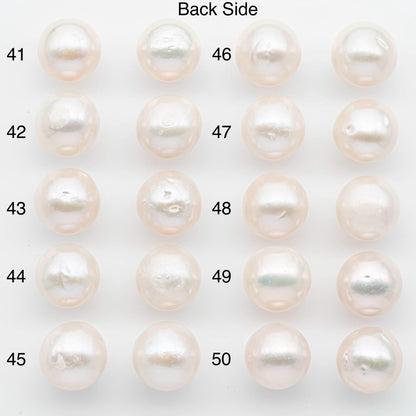 14-15mm Edison Pearls – Matching Loose Pair, White with Blemishes (Best for Stud Earrings), SKU #2601EP