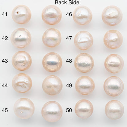 14-15mm Matching Pair Edison Pearls – White with Blemishes (Best for Stud Earrings), Undrilled, SKU #2604EP
