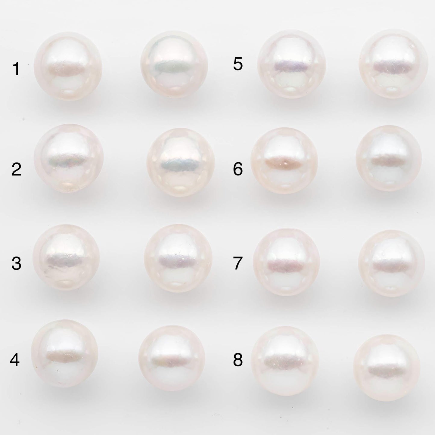 14-15mm Matching Pair Edison Pearls – White with Blemishes (Best for Stud Earrings), Undrilled, SKU #2608EP