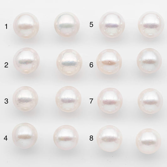 14-15mm Matching Pair Edison Pearls – White with Blemishes (Best for Stud Earrings), Undrilled, SKU #2608EP