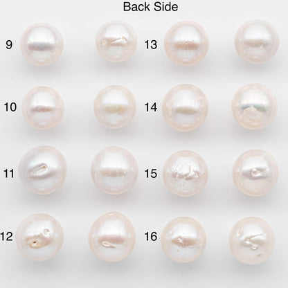 14-15mm Matching Pair Edison Pearls – White with Blemishes (Best for Stud Earrings), Undrilled, SKU #2608EP