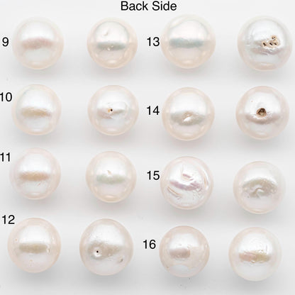 16-17mm or 15-16mm Matching Pair Edison Pearls – White with Blemishes (Best for Stud Earrings), Undrilled, SKU #2610EP