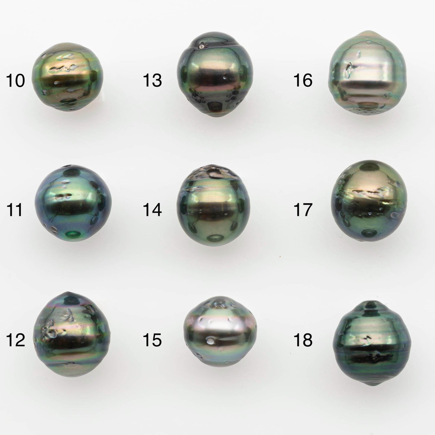 9-10mm Tahitian Pearl in Natural Color with High Luster and Blemishes, One Piece Undrilled for Making Jewelry, SKU # 2657TH