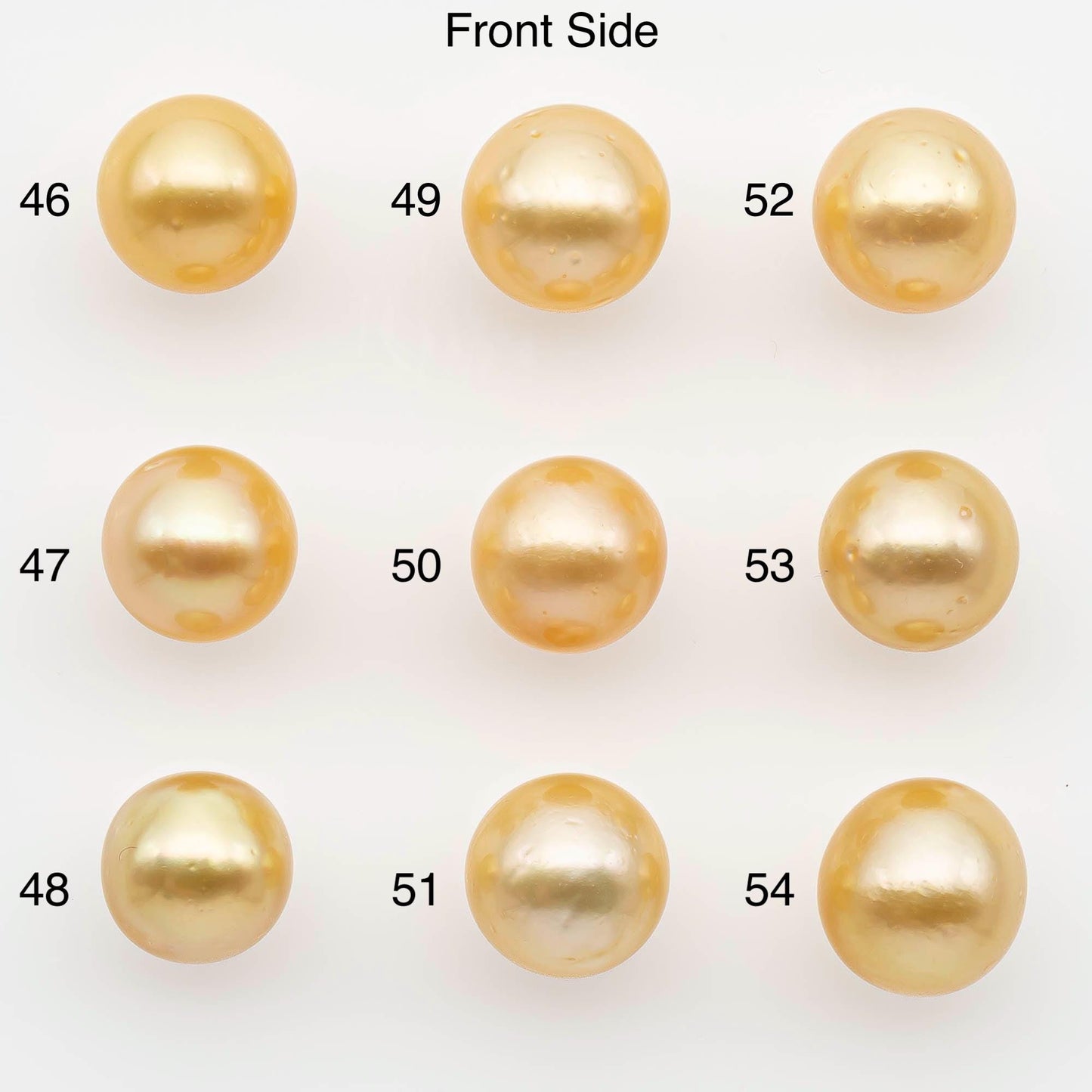 9-10mm South Sea Pearl, Gold Near Round Single Piece Nondrilled with High Luster and Minor Blemishes for Jewelry Making, SKU # 2675GS