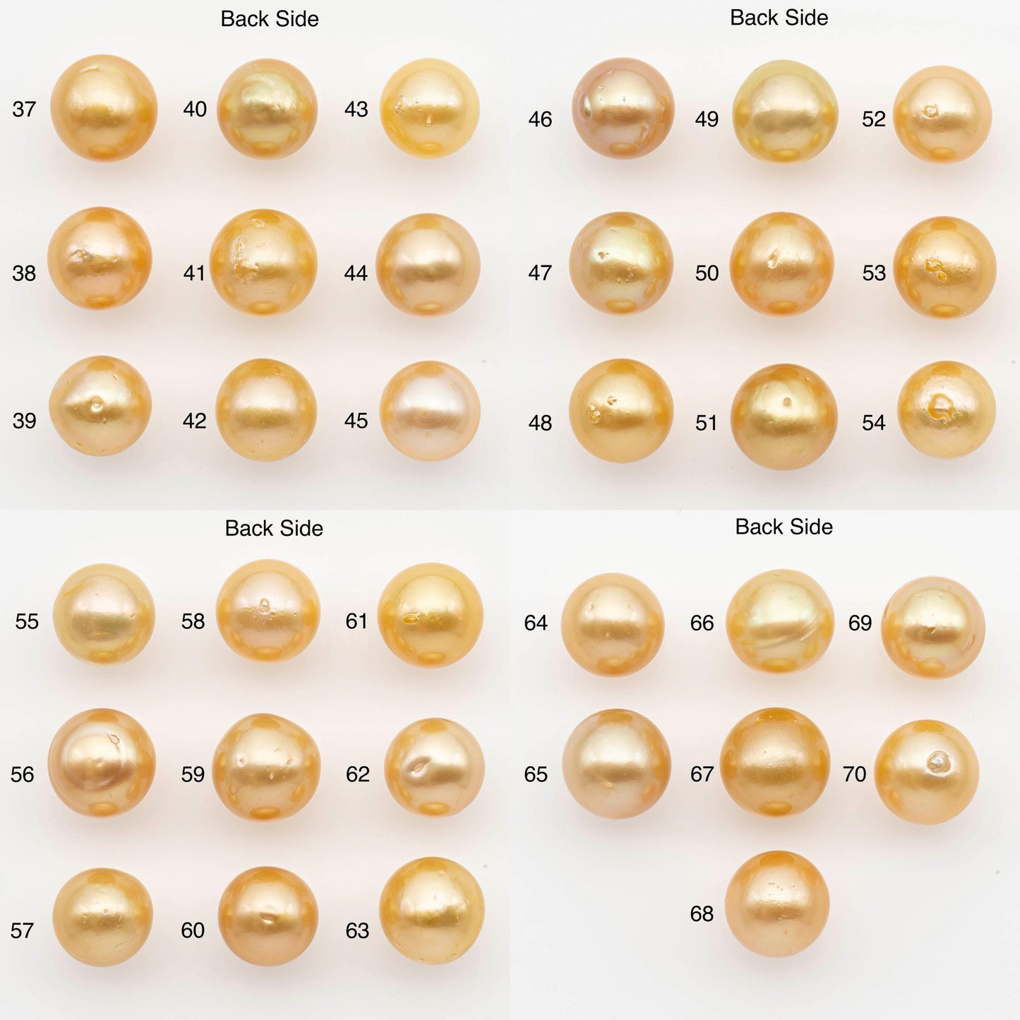 11-12mm South Sea Pearl, Gold Near Round Single Piece Nondrilled with High Luster and Minor Blemishes for Jewelry Making, SKU # 2682GS