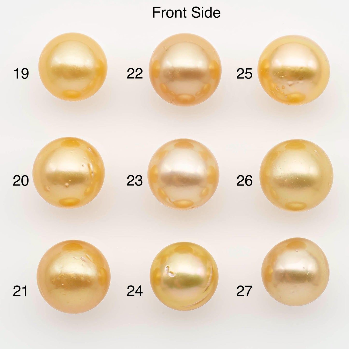 11-12mm South Sea Pearl, Gold Near Round Single Piece Nondrilled with High Luster and Minor Blemishes for Jewelry Making, SKU # 2682GS