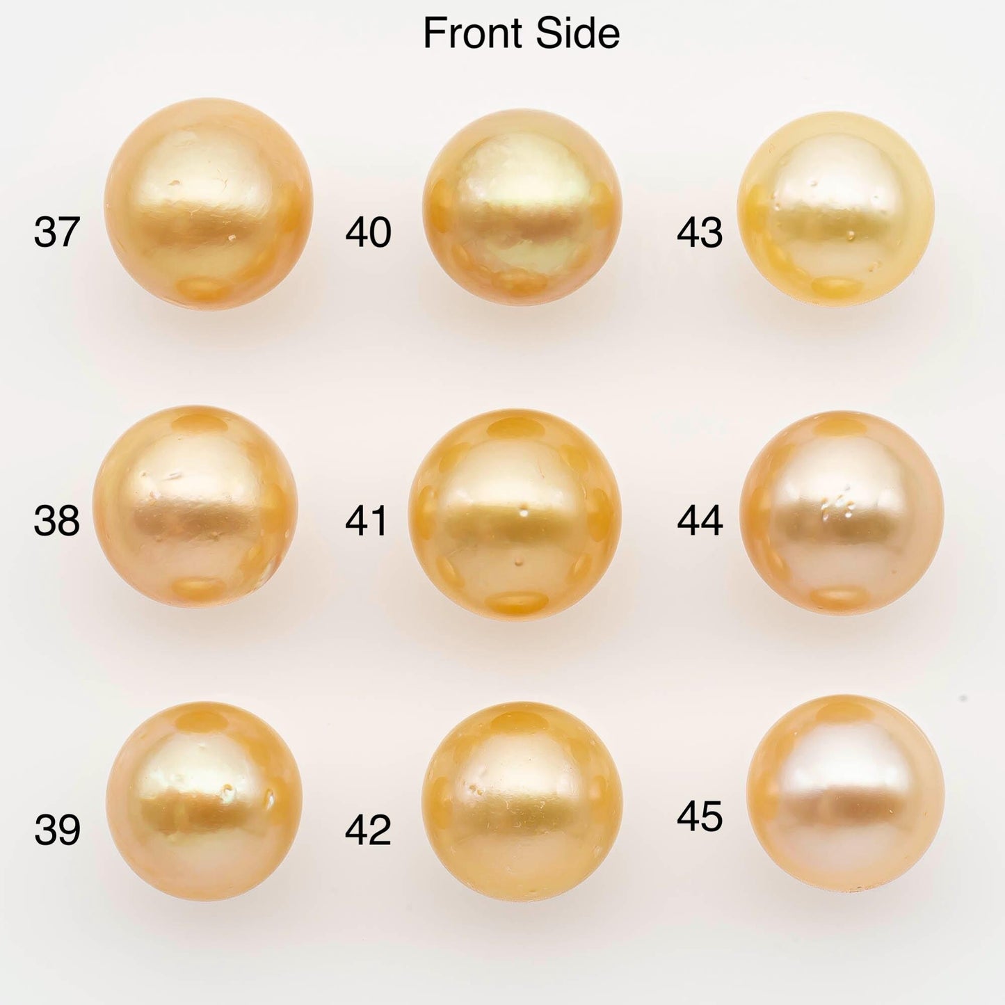11-12mm South Sea Pearl, Gold Near Round Single Piece Nondrilled with High Luster and Minor Blemishes for Jewelry Making, SKU # 2682GS