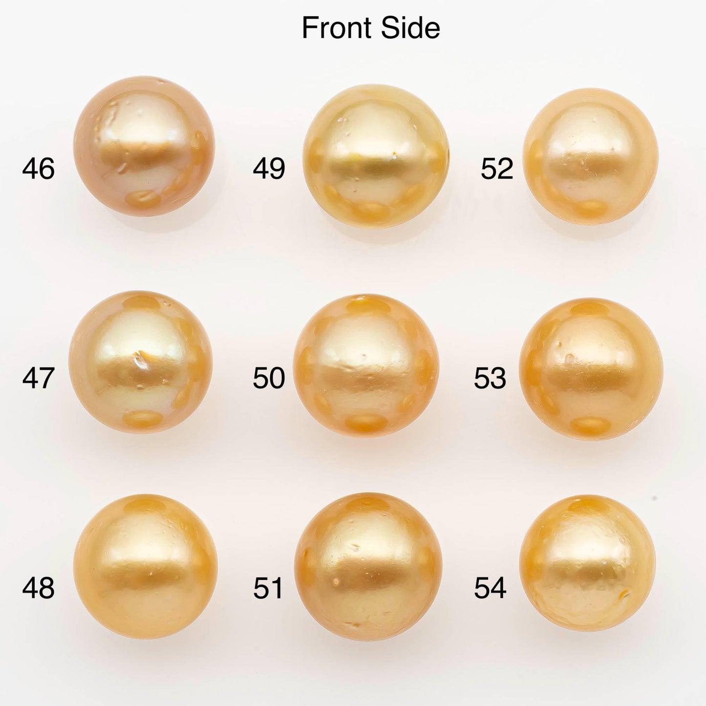 11-12mm South Sea Pearl, Gold Near Round Single Piece Nondrilled with High Luster and Minor Blemishes for Jewelry Making, SKU # 2682GS