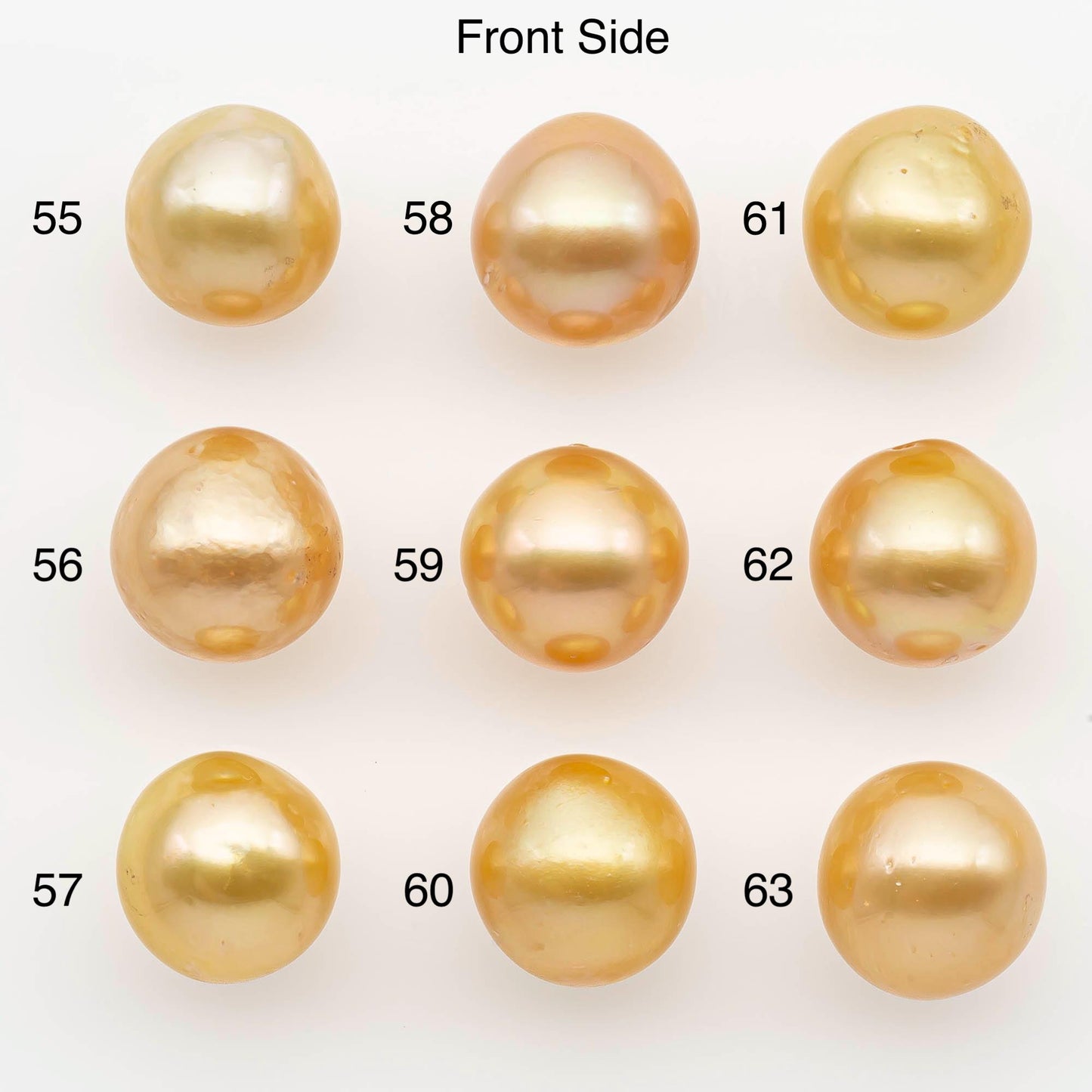 11-12mm South Sea Pearl, Gold Near Round Single Piece Nondrilled with High Luster and Minor Blemishes for Jewelry Making, SKU # 2683GS
