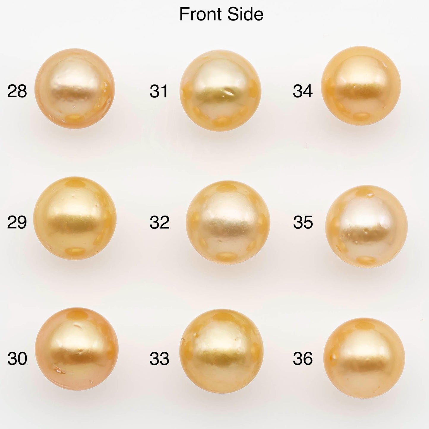 9-10mm South Sea Pearl, Gold Near Round Single Piece Nondrilled with High Luster and Minor Blemishes for Jewelry Making, SKU # 2675GS