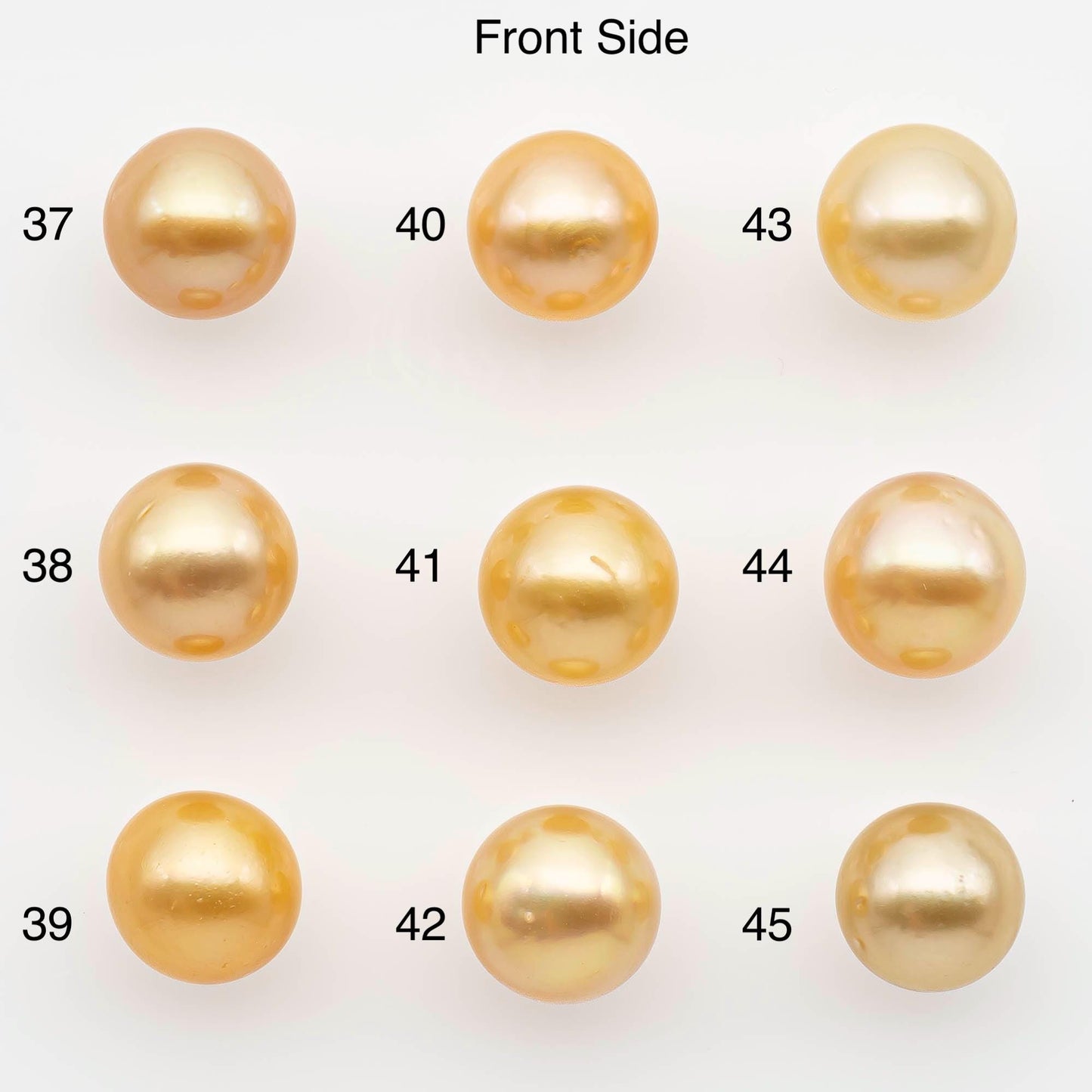 9-10mm South Sea Pearl, Gold Near Round Single Piece Nondrilled with High Luster and Minor Blemishes for Jewelry Making, SKU # 2675GS