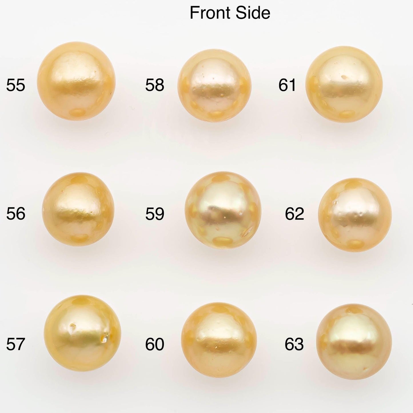 9-10mm South Sea Pearl, Gold Near Round Single Piece Nondrilled with High Luster and Minor Blemishes for Jewelry Making, SKU # 2676GS